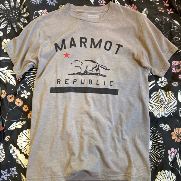 Marmot Republic Gray Short Sleeve Tee - Picture 1 of 2